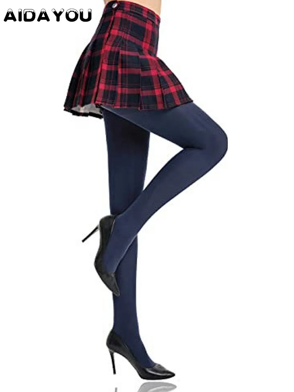 

2Pcs / Pack Sexy Tights For Women Control Top High Elastic Soft Opaque Pantyhose Legging