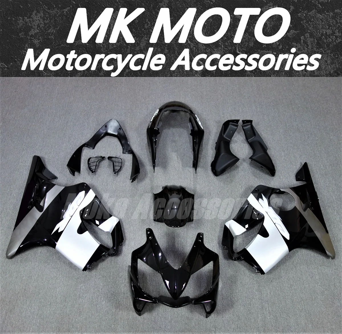 

Motorcycle Fairings Kit Fit For Cbr600f F4i 2004 2005 2006 Bodywork Set High Quality Abs Injection Bright Black Silver