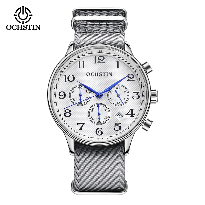 Fashion Date Quartz Men Watches Nylon watchband Top Brand Luxury Male Clock Chronograph Sport Mens Wrist Watch Relogio Masculino