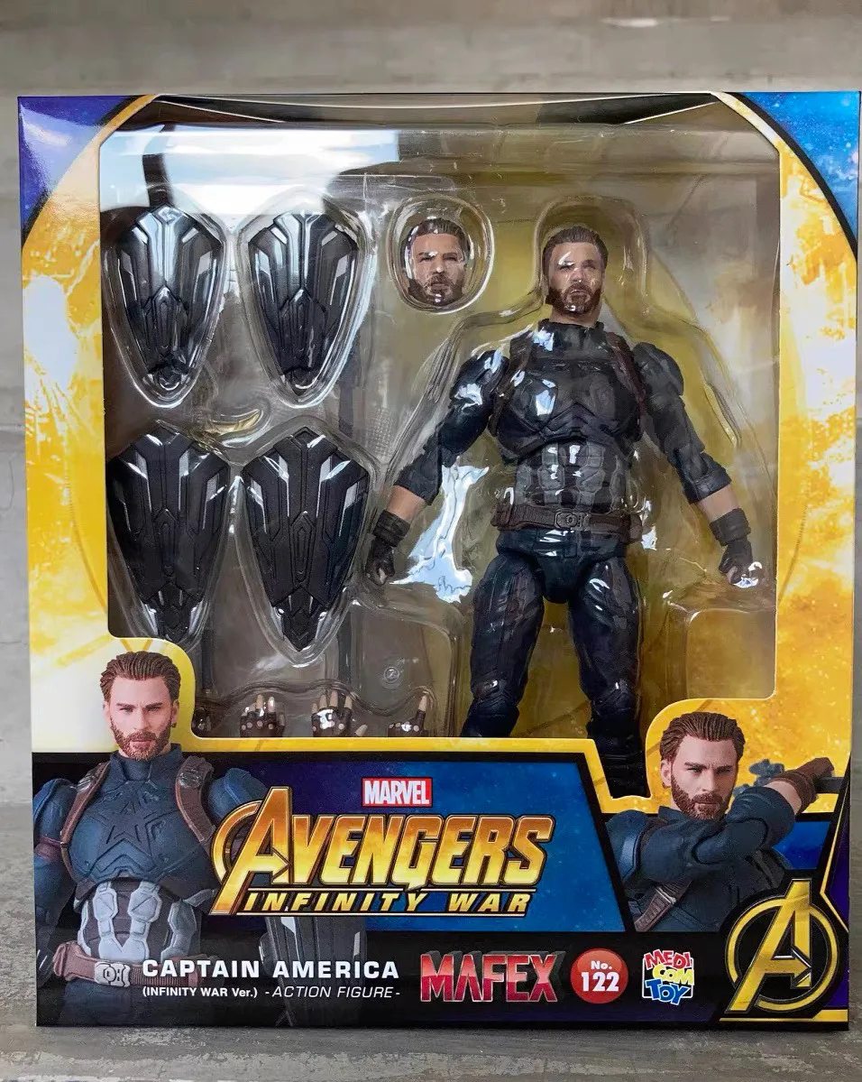 CAPITÃO AMÉRICA INFINITY Wing Ver, Em estoque, Originate MAFEX 122