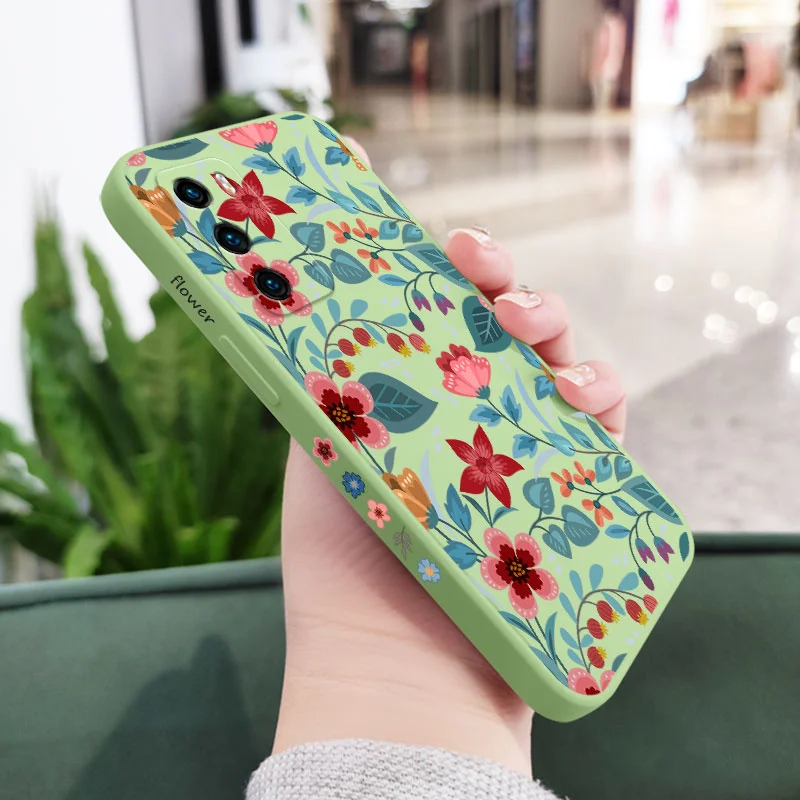 Blue Garden Liquid Silicone Phone Case