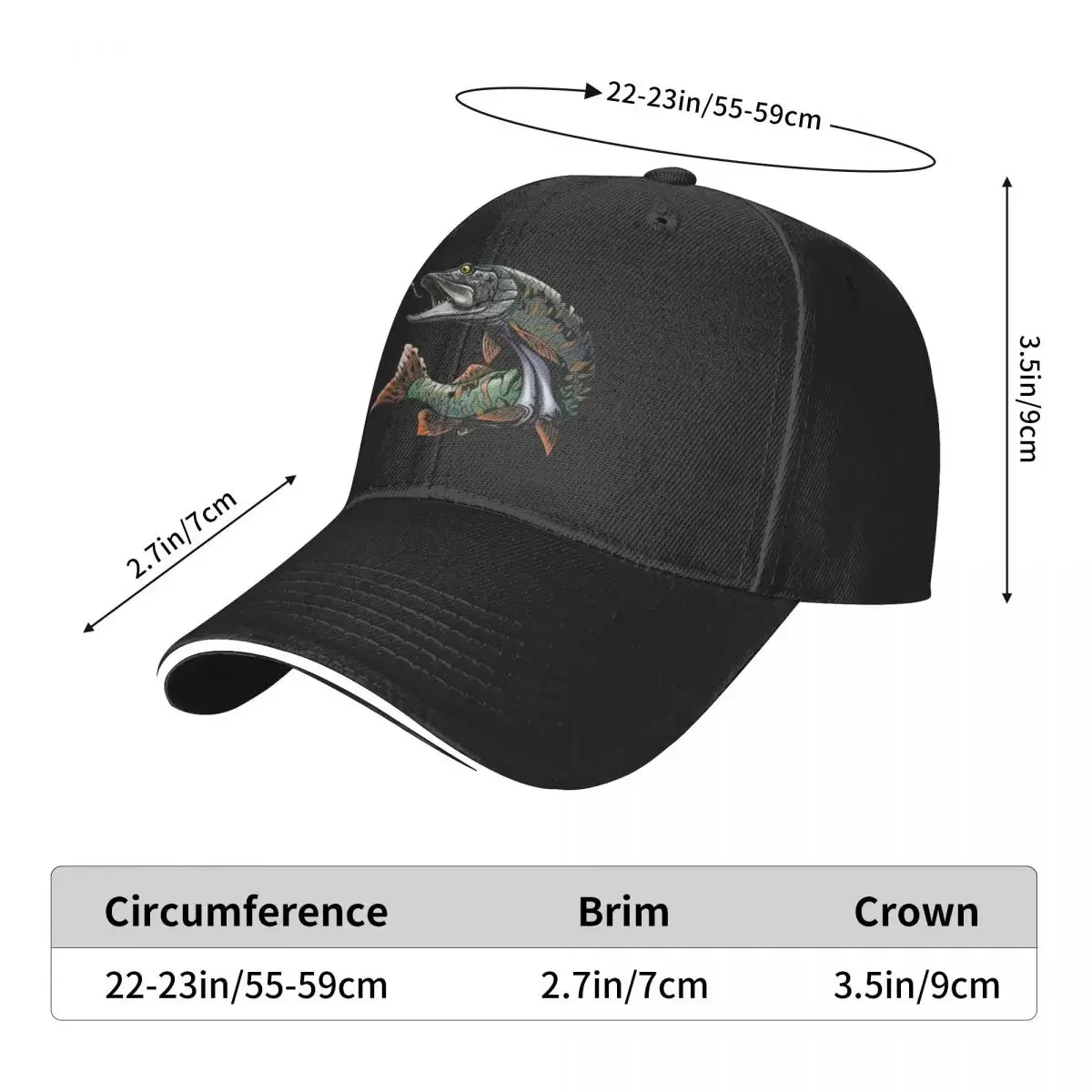 Muskie madness Baseball Cap Kids Hat Mountaineering Baseball Men Women's