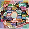10/30/50PCS Inspirational Text Positive Stickers DIY Diary Phone Laptop Luggage Skateboard Graffiti Decals Fun for Kid Toys Gift 2