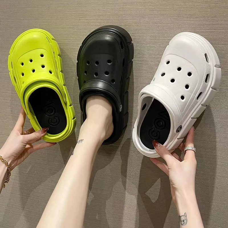 2024 Platform Sandals Summer Women Slippers 6cm Wedges Sandals Outdoor Clogs Thick Street Beach Slide Flip Flops Garden Shoes 2