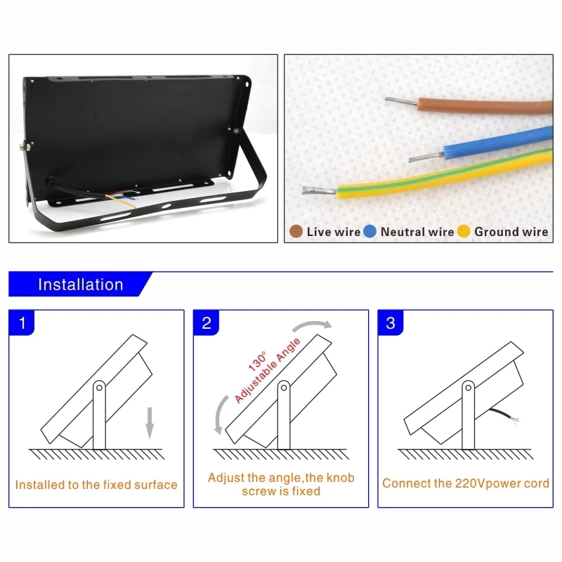 4 pcs/lot 100W Led 홍수 빛 AC 220V 230V 240V 야외 투광 IP65 방수 거리 램프 풍경 조명