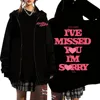 Gracie Abrams 2024 I Miss You I'm Sorry Zip Up  Hoodie Coat Gracie Abrams Zipper Graphic Men Women Sweatshirt Y2K Clothes 1