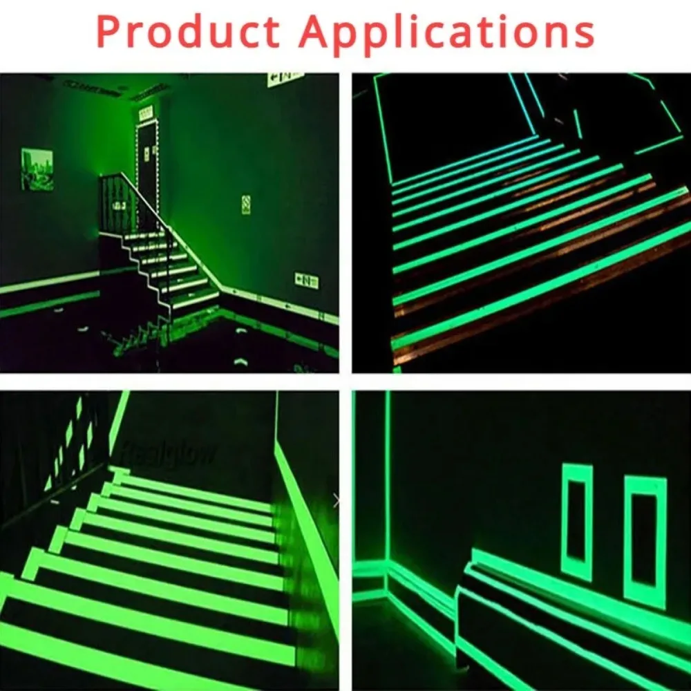 3M/5M Self-adhesive Luminous Tape Night Vision Glow Stickers DIY Home Decoration Warning Fluorescent Safety Tapes for Party