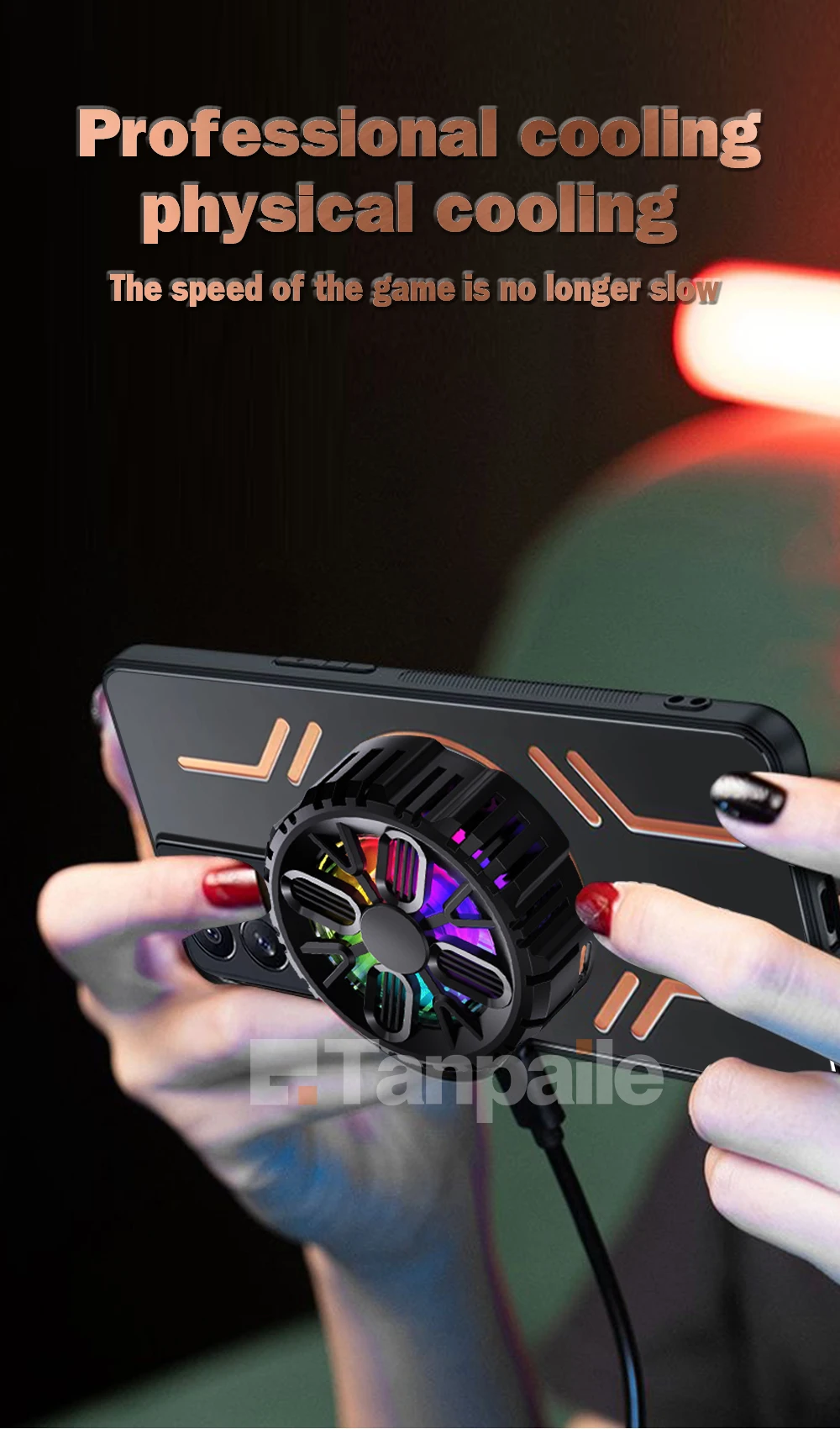 Enhanced Magnetic Cooling Case, Shockproof Copper Metal Heat Dissipation Cover