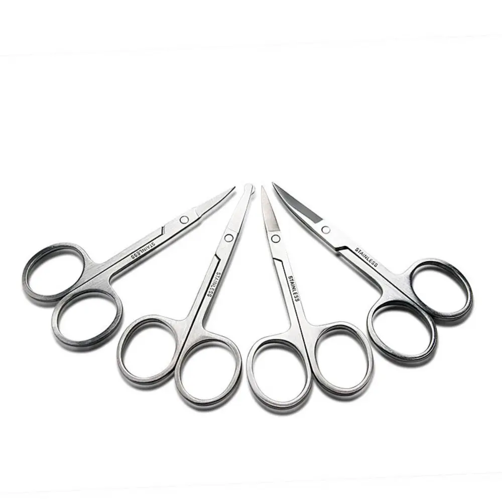 Stainless Steel Scissors Makeup Nose Hair Trimming Mustaches Personal Care