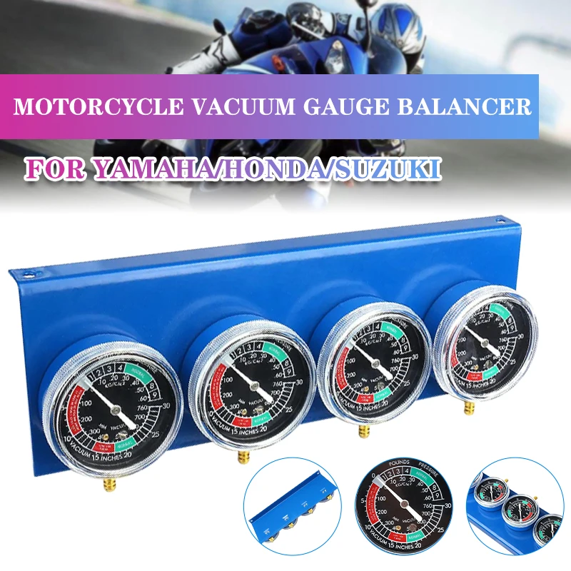 2/4 Motorrad Zylinder Synchron Vergaser Vakuum Gauge Sets Zubehör Erkennung Balancing Konverter Motorrad Werkzeuge – Detail 3