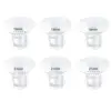 5 Size Breast Milk Pump Flange Inserts Breast Shield Converter Practical Breast Pump Replacement 13mm 15mm 17mm 19mm 21mm 1