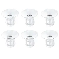 5 Size Breast Milk Pump Flange Inserts Breast Shield Converter Practical Breast Pump Replacement 13mm 15mm 17mm 19mm 21mm 1