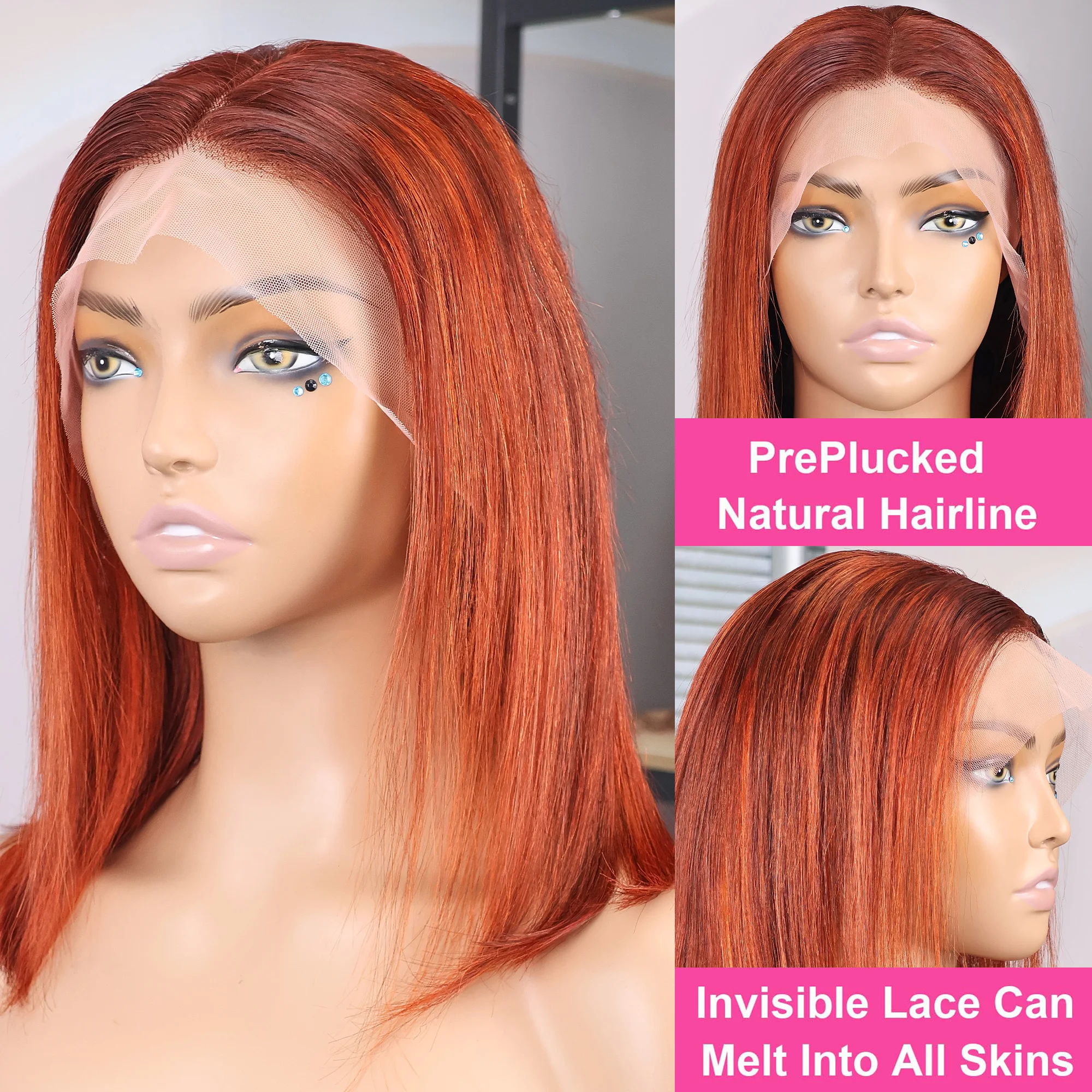 Side view of wig