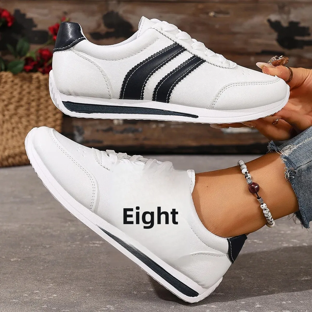 Zapatos deportivos para correr para mujer, moda Primavera Otoño, sencillos, ligeros, informales, versátiles, versión mejorada de goma