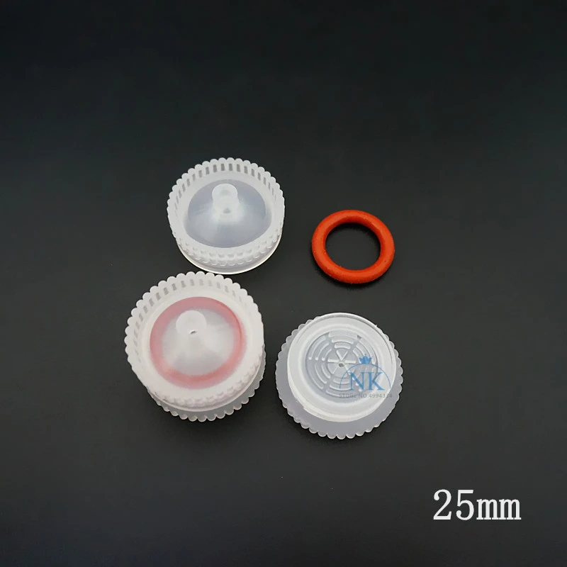 10 pièces/lot porte-filtre à Membrane microporeuse en plastique remplaçable 13mm 25mm 50mm tête de filtre vide porte-Membrane PP