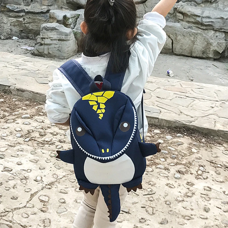 New Cartoon Dinosaur Baby School Bag Girl Kindergarten Oxford Cloth SchoolBag Boy Waterproof Child Animal Backpack Travel Bag 5
