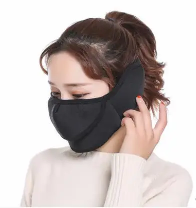 3 d design warm winter cover 2 in 1 mask thickening female cycling wind protective cover mouth male breathable easy breathing