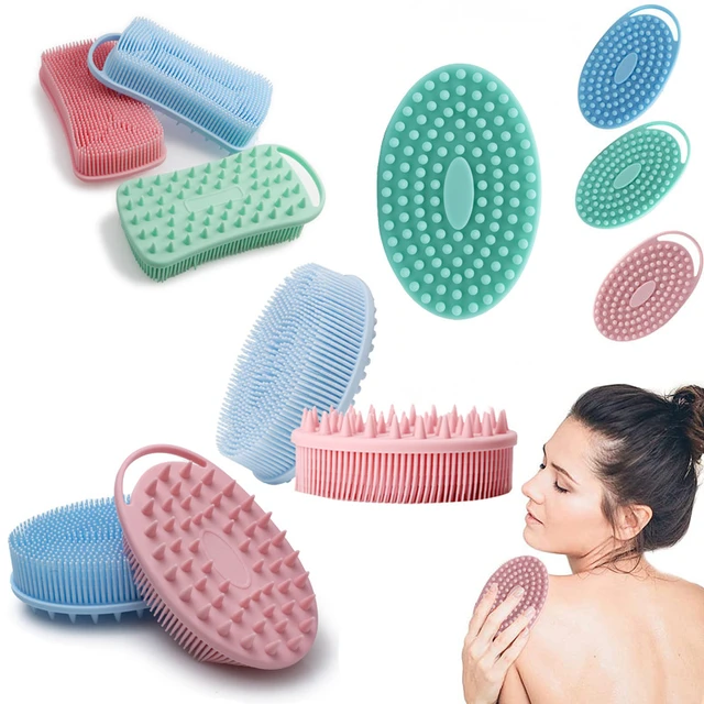 Silicone Shower Brush Silicone Body Brush Shower Scrubber with