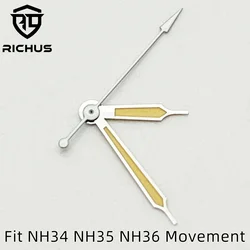 RICHUS Luminous Multi - Color Watch Hands (Silver yellow - C1)