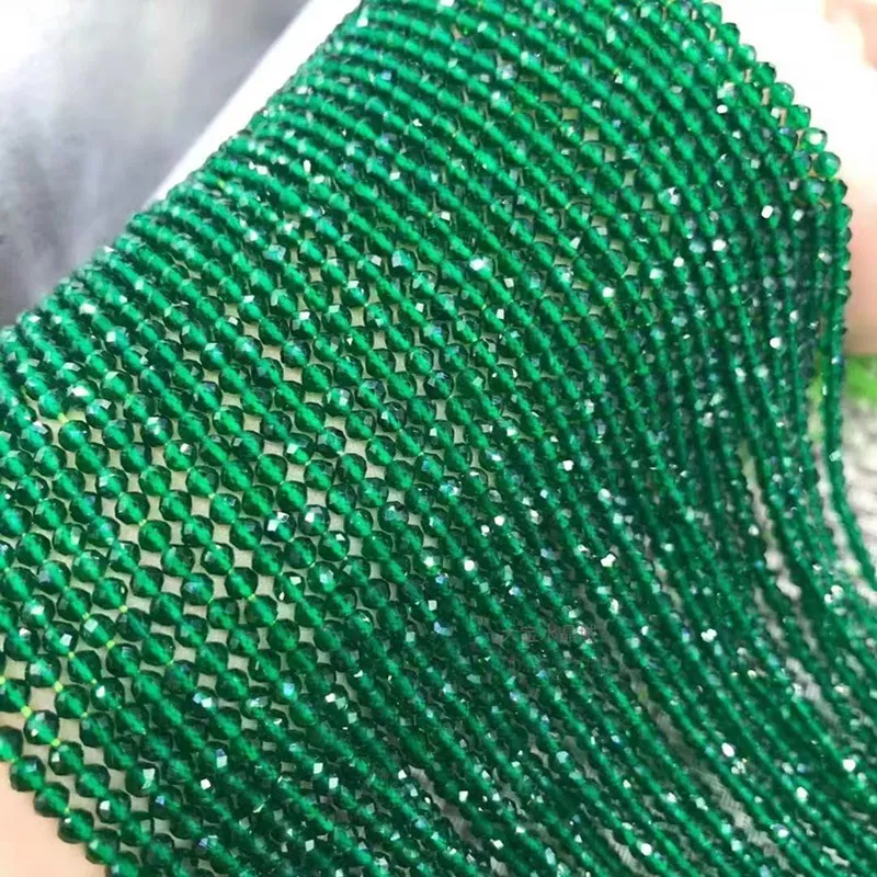 loose beads black Spinel Round faceted 2mm for DIY jewelry making 36cm FPPJ nature loose spinel beads,loose beads,loose gemstone beads