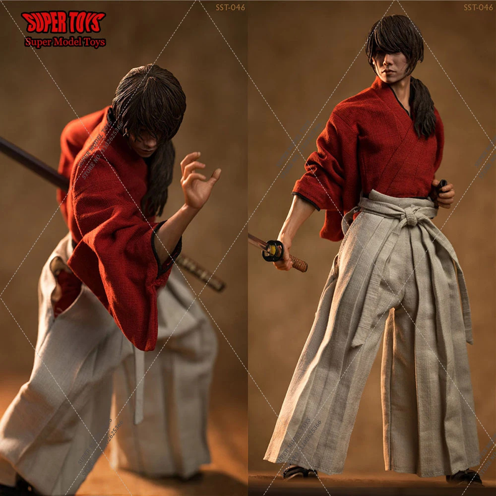 

Soosootoys SST046 1/6 Collectible Figure HIMURA KENSHIN Japanese Samurai Swordsman Wanderers Model 12" Full Set Action Doll