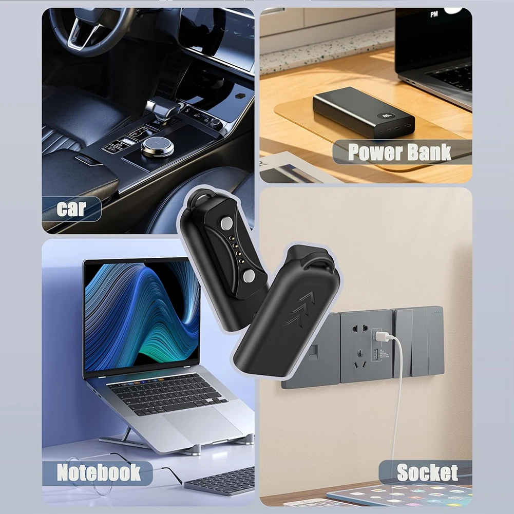 USB C Magnetic Charger Adapter 90 Degree Watch Charger Connector for Polar Pacer /Pacer Pro for Ignite 3/Vantage V3