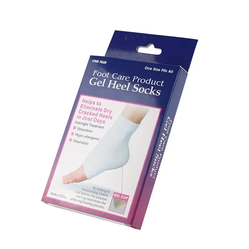 Colorful Cotton Socks Peds Anti Cracking Liner Heel Socks Soft Elastic Silicon Moisturizing Foot Skin Care Heel Foot Protection