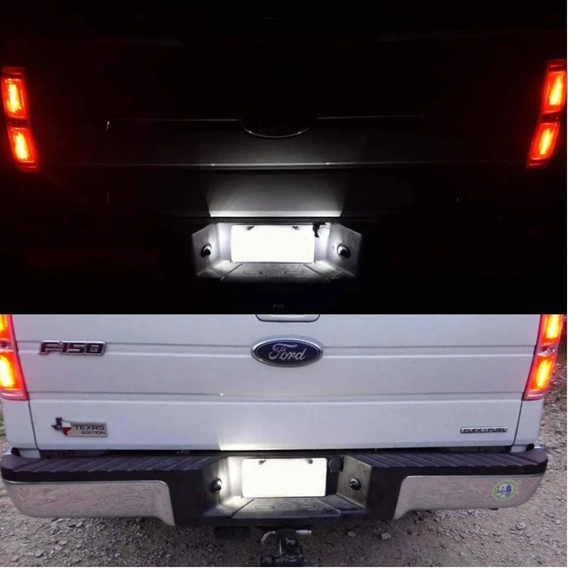 2pcs Auto 9LED License Plate Light Lamp Pickup Truck Car Light Accessories  For Ford F150 1990-2014 Heritage F250 F350 Explorer - AliExpress