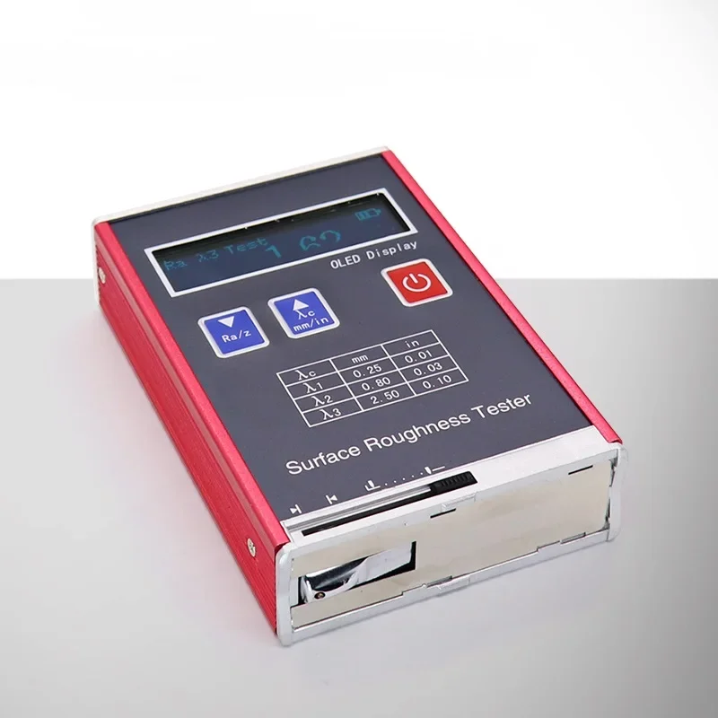 OLED Color Display Portable Surface Roughness Tester 0.01um Ex-circle Conical Flat Surface Roughness Real-time Data Monitor