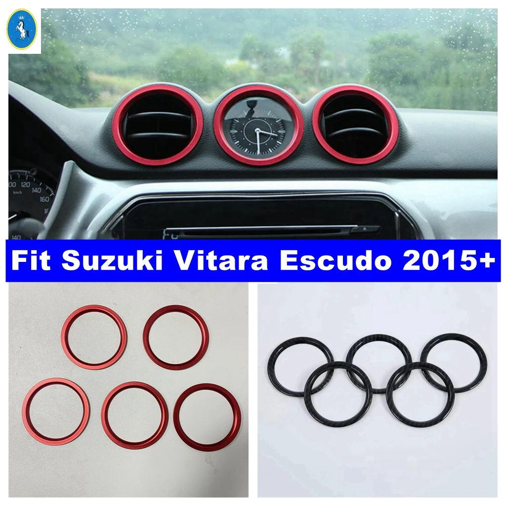 

Car Central Dashboard Middle AC Air Conditioning Outlet Vent Ring Cover Trim For Suzuki Vitara Escudo 2015 - 2023 Accessories