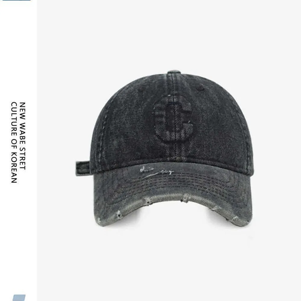 Classic letter C baseball cap classic print hiking fishing y2k fun hip-hop hat couple women's street wear sun hat