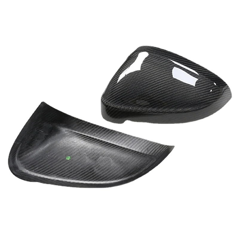 Mirror Cover For Audi A4/A4L B9 2017/A5 2017 Car Exterior Door Side Seal Matte Dry Carbon Fiber Rear View Cap Reverse Case Shell