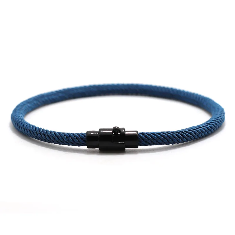 Men Simple Rope Leather Bracelet Outdoor Accessory