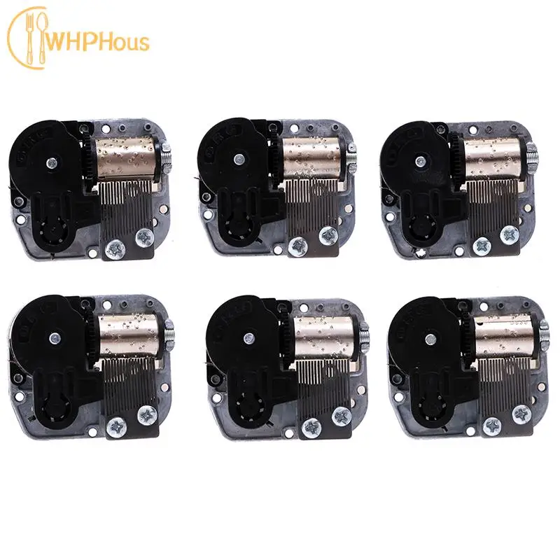 1pc 6 styles Mechanical DIY windup music box sankyo musical movement+screws+key