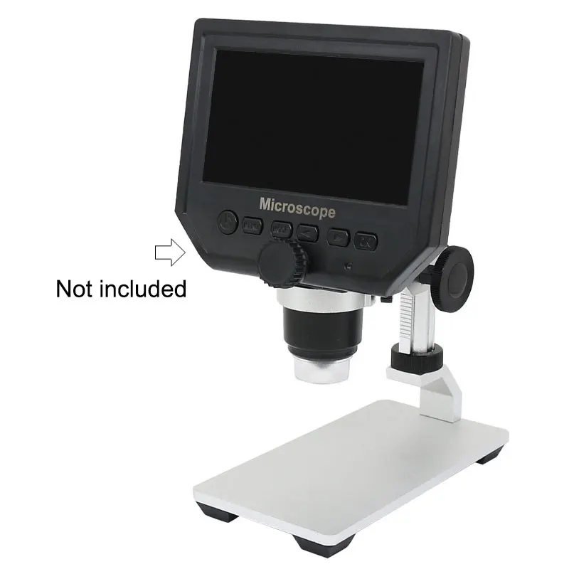 Microscope Arm Stand Video Microscope Stand Aluminium Alloy Raising Lowering Working Stage for USB Digital Microscope Ring Holder Accessories