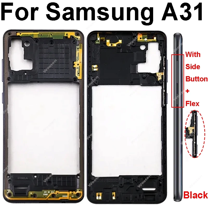 Middle Frame For Samsung Galaxy A21S A217 A217F A31 A41 A51 A71 A315 A415 A515 A515 A715 Housing Center Cover With Side Button — view 3