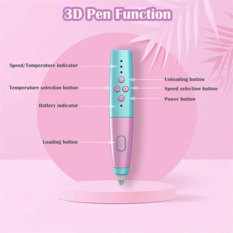 저온 기능성 3D 프린팅 펜, 그래피티 페인팅 펜, 어린이 퍼즐 장난감, 학교 3D 펜