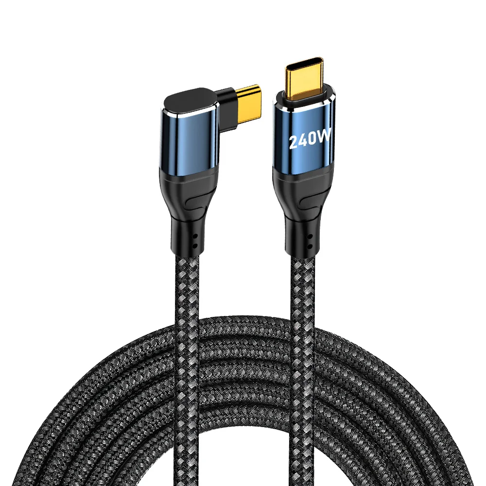 ตัวเลือกสินค้า สายชาร์จ USB-C 240W ชาร์จเร็ว หัวงอ 90 องศา
