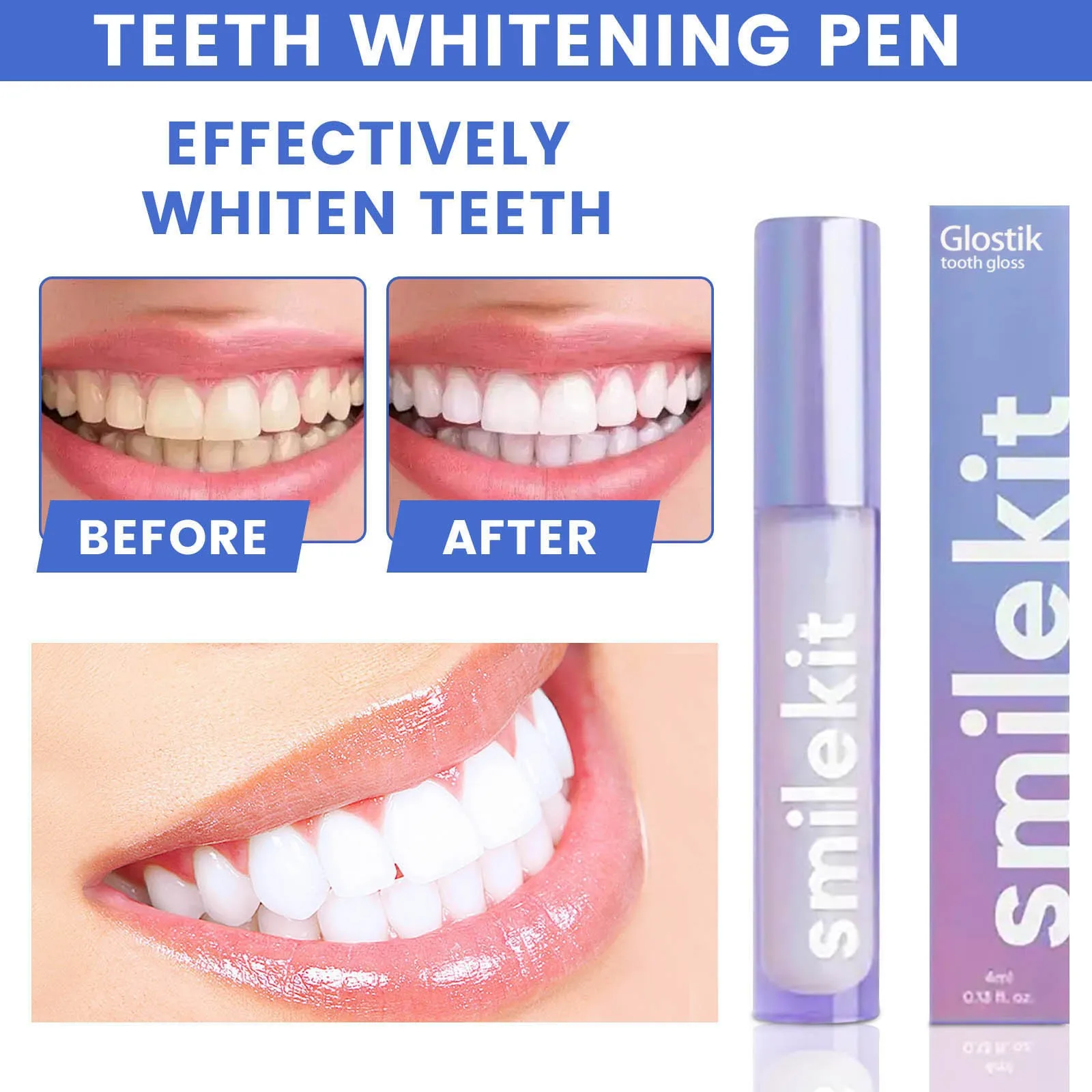 Teeth Whitening Pen Beauty Teeth Pen Set Beauty Gel Tooth Cleaning Gloss Agent 10ml teeth whitening powder