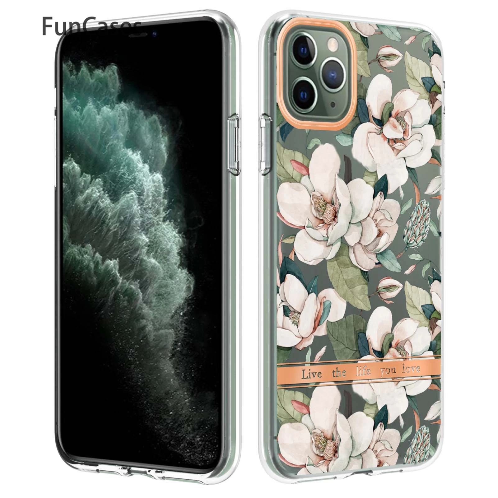 Custodie Per Telefoni Blue Rose Per Custodia Per Telefono Apple 11 Pro Max Glitter Cover Per Telefono Shell Per Capa Apple Iphone Coque 11 Pro Max Est