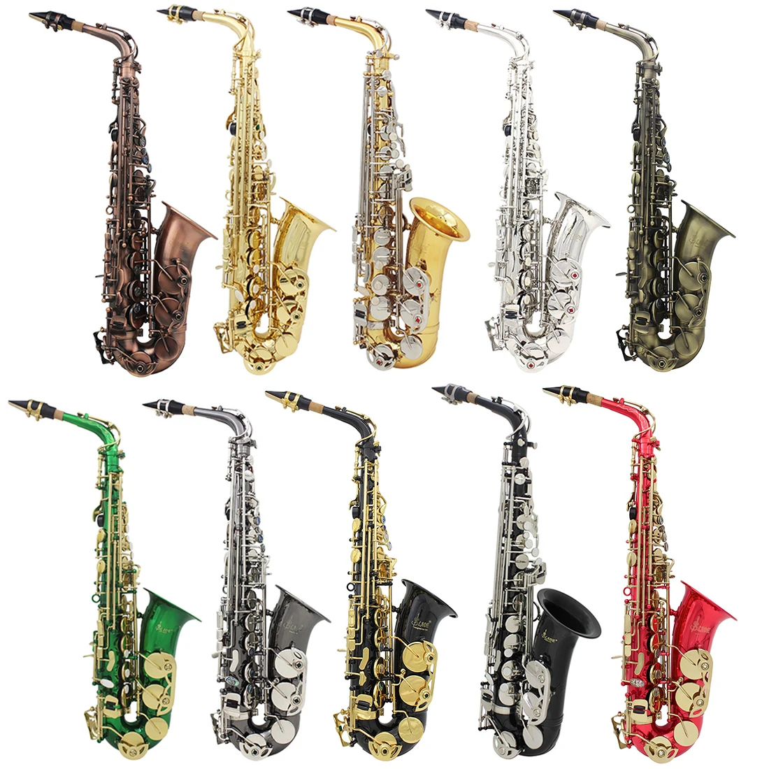AltoSaxophoneEbProfessionalWoodwindInstrumentHighQualityBrass