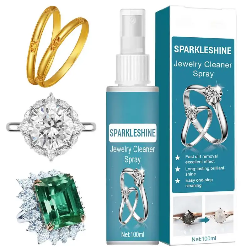 

Silver Jewelry Cleaner Gem Cleaner Concentrate Spray Bottle Anti Tarnish Jewelry Cleaner Liquid Watch Rust Anti-Tarnish Spray