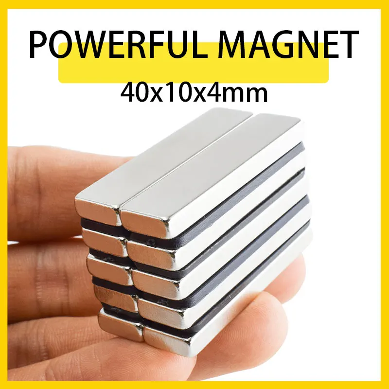 

2~50PCS 40x10x4mm block crafts Magnets Neodymium magnetic disc 40mm x 10mm x 4mm N35 strong magnets