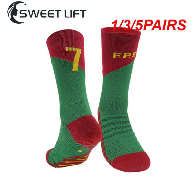 

1/3/5PAIRS Summer Football Socks Non-slip Breathable Mens Non-slip Sports Socks Non-slip Sports Socks Summer Sports Socks