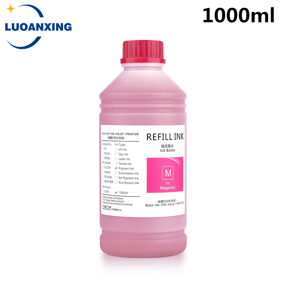 Pigment Ink for Canon PFI-107 PFI-120 PFI-320 PFI-102 PFI-707 PFI-710 TM-200 TM200 TM-205 TM-300 TM-305 iPF670 iPF680, 1000ml