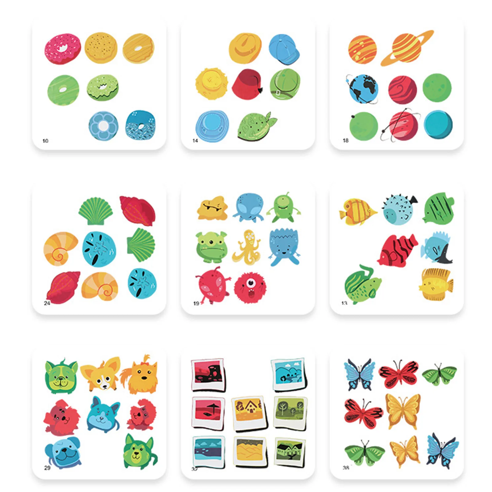 

Color Matching Toys Push Puzzle Board Game Practical Learning Puzzle Toy Parent-Child Interaction Activity Toys for Visual