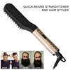 Mini Universal Voltage Portable Travel Hair straightener Styling Electric Faster Heated Beard Straightening Comb 4