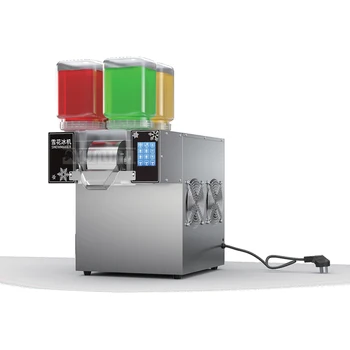 Commercial Ice Cream Making Machine Snowflake Machine 4 Barrels Rainbow Color Ice Shaver Maker Snow Cone Machine 1