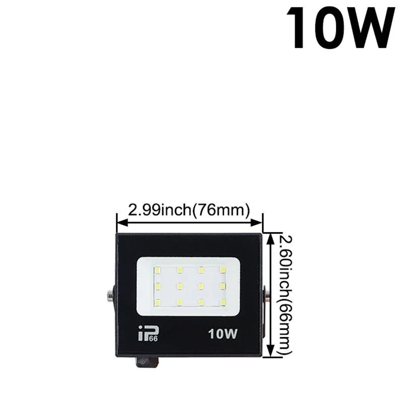 Holofote de luz de inundação led 100w 150 200 iluminação externa 6500k à prova d'água garagem academia rua portão lâmpadas de parede holofotes ac220v