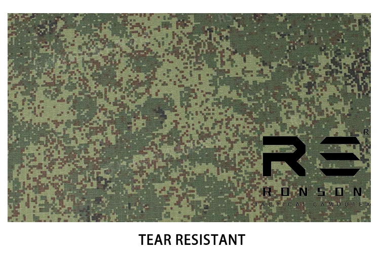 Bestseller 65% Polyester 35% Baumwolle Ripstop-Stoff EMR TC6535 Taktischer Stoff für Uniformen Auf Lager – Detail 7